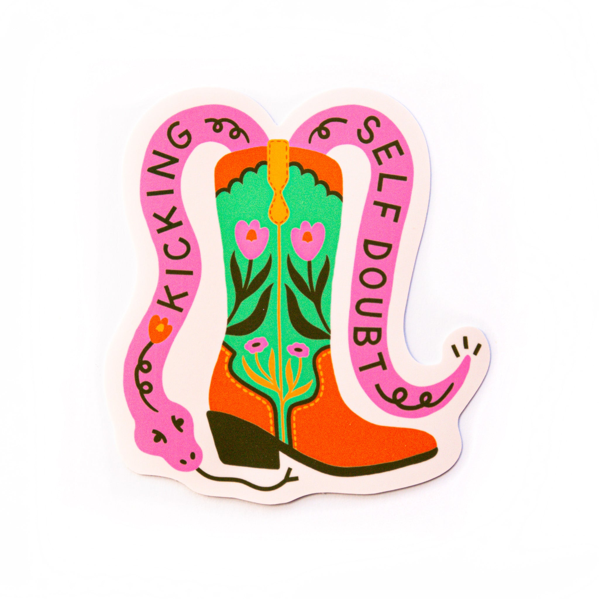 Kicking Self Doubt - Sticker – Neighbourhood Press