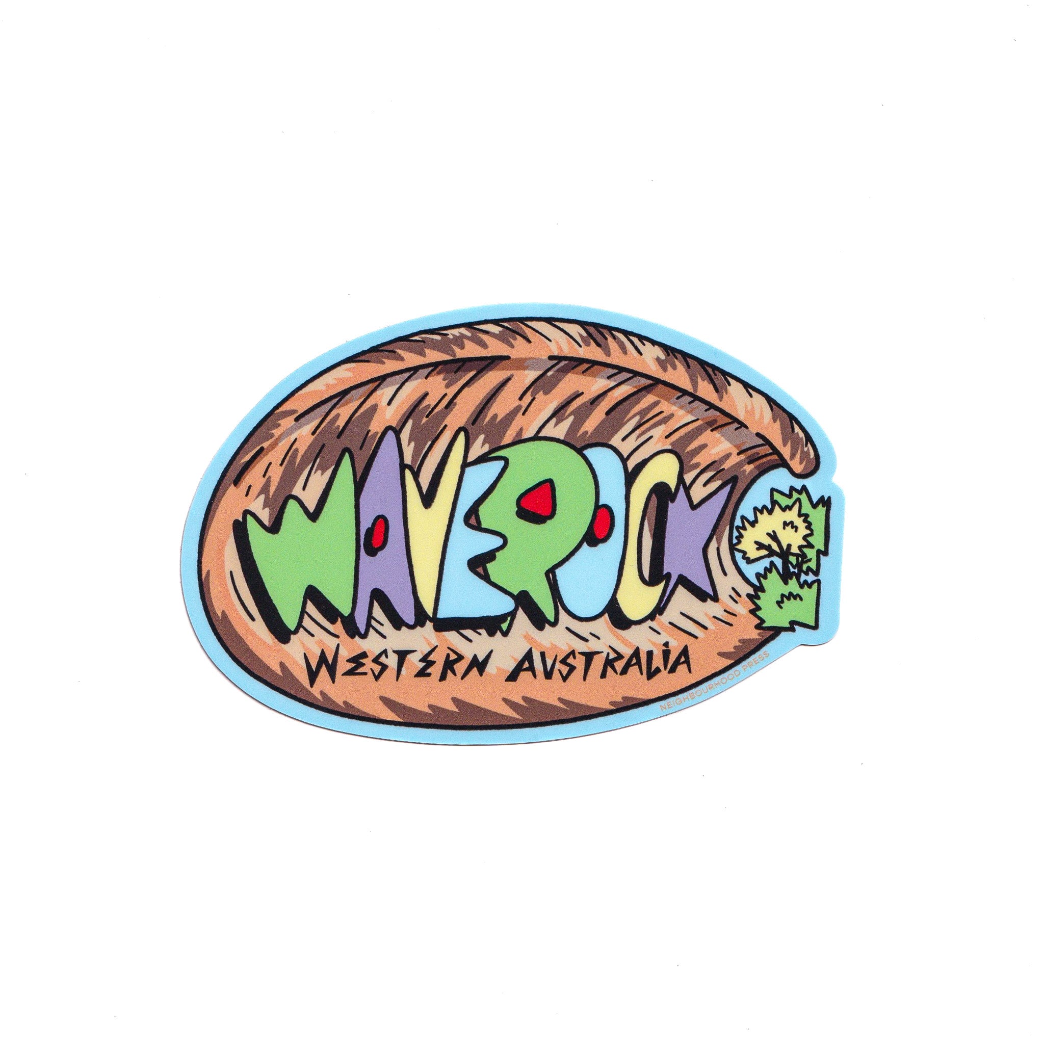 Wave Rock Sticker